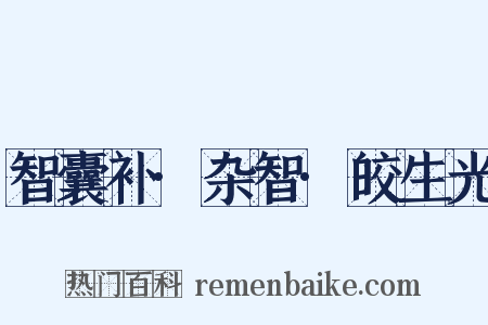 智囊补·杂智·皎生光是什么意思的图片